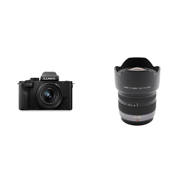 Panasonic　Vlogカメラ & ズームレンズ2本セットLUMIX DC-G100K 標準ズームレンズキット + G VARIO  7-14mm/F4.0