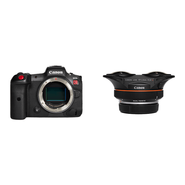 レンタル - Canon シネマ品質VR撮影セット EOS R5 C + RF5.2mm F2.8 L