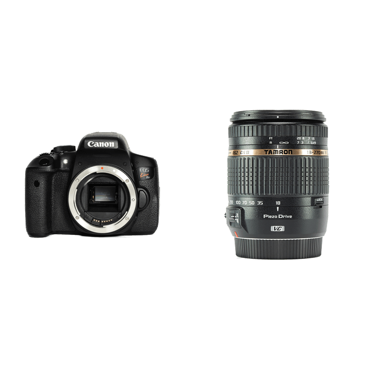レンタル - Canon 入門一眼レフ＆超高倍率ズームセット EOS Kiss X8i + 