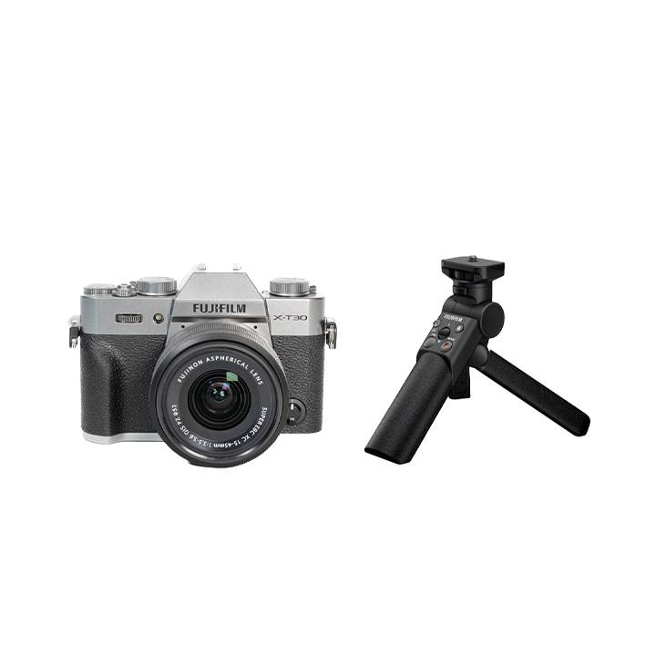 レンタル - FUJIFILM X-T30 II XC15-45mmレンズキット + 三脚グリップ
