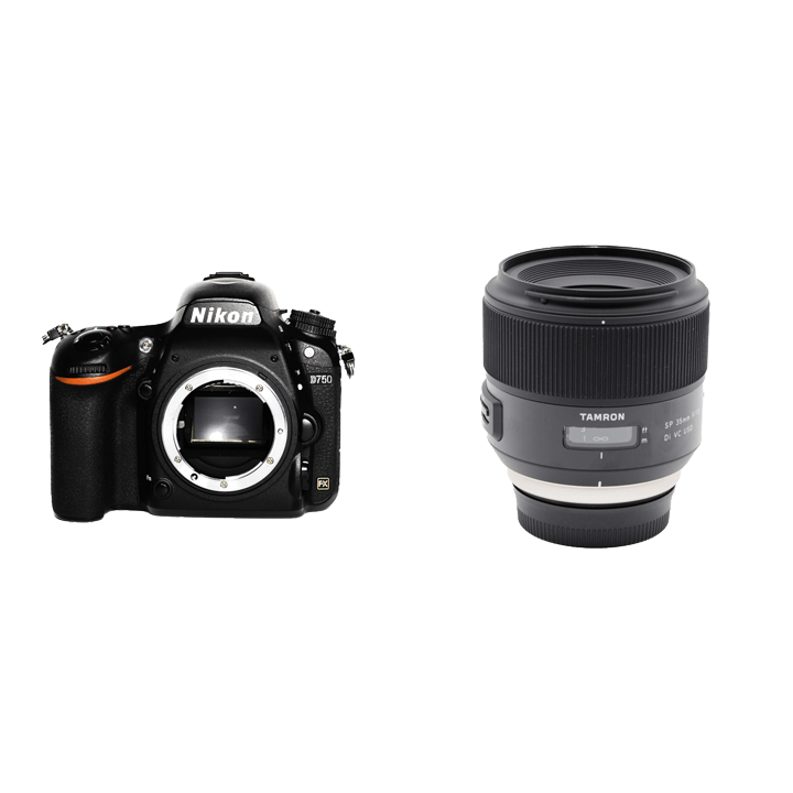 レンタル - Nikon 柔らかいボケを楽しむ単焦点レンズセット D750 ボディ + SP 35mm F/1.8 Di VC USD (Model  F012) [ニコン用] | カメラと交換レンズのレンタルならGOOPASS（グーパス）【公式】