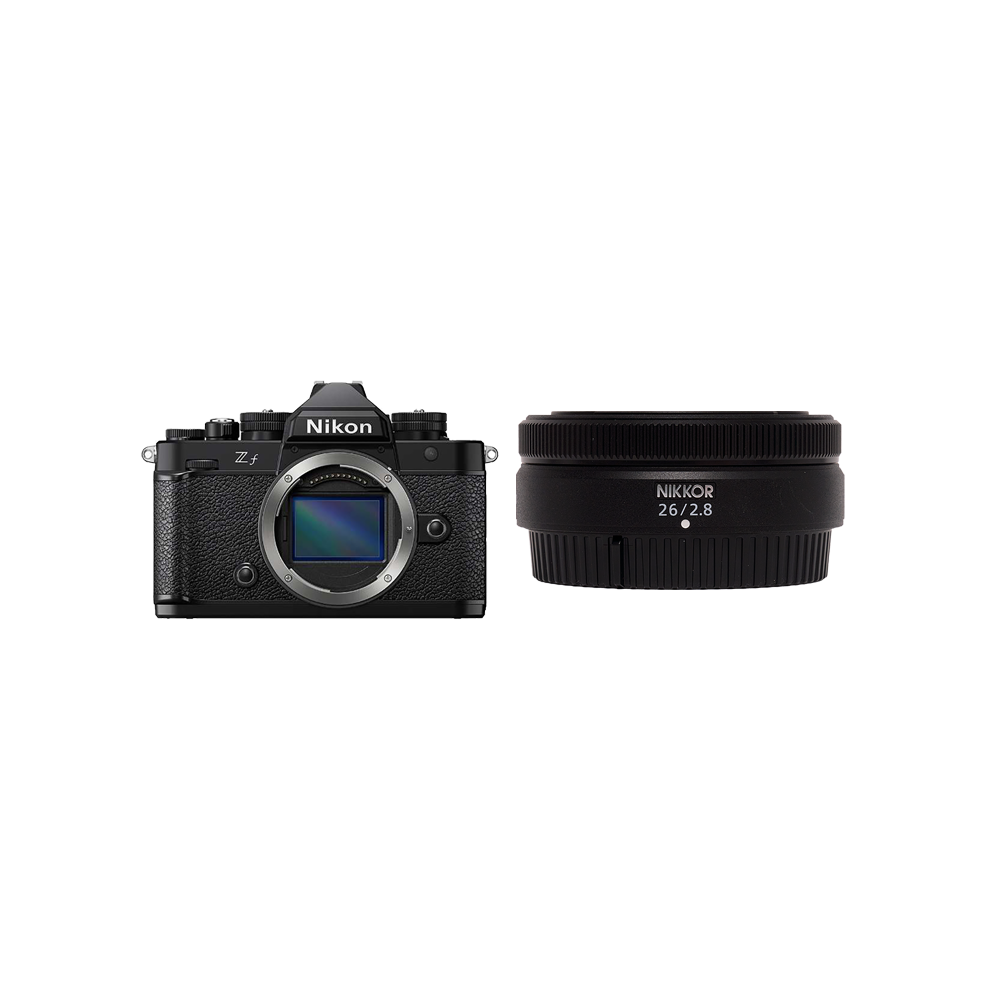 レンタル - Nikon Z f u0026 超軽量パンケーキレンズセット Z f + NIKKOR Z 26mm f/2.8 | カメラと交換レンズのレンタル ならGOOPASS（グーパス）【公式】