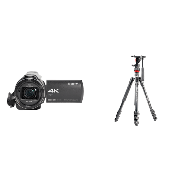 本格ビデオカメラ＆三脚セット SONY FDR-AX60 + befree live アルミニウム L 三脚ビデオ雲台キット