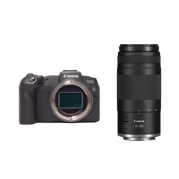 レンタル - Canon 超望遠ズームセット EOS RP ボディ + RF75-300mm F4