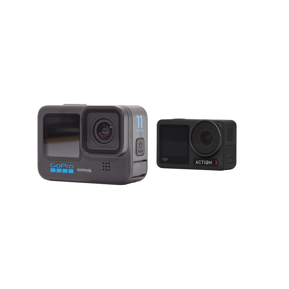 レンタル - アクションカメラ使い比べセット HERO11 BLACK CHDHX-111-FW + OSMO ACTION 3 アドベンチャーコンボ  | カメラと交換レンズのレンタルならGOOPASS（グーパス）【公式】