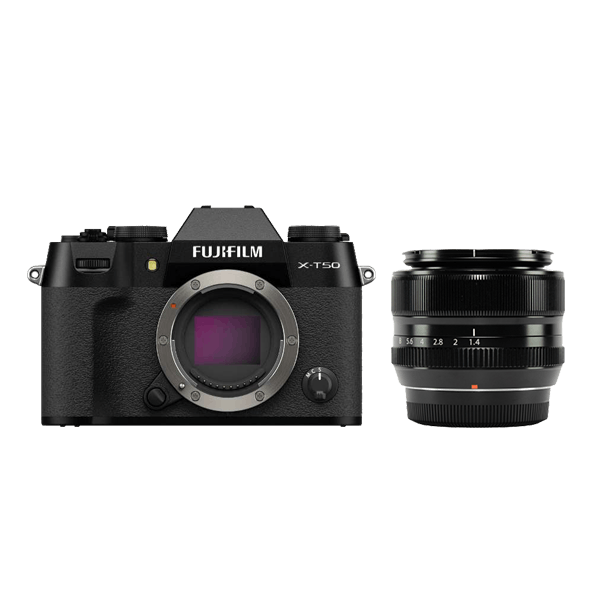 レンタル - FUJIFILM お手軽ミラーレス & ボケる標準単焦点セットX-T50 ボディ [ブラック] + XF35mmF1.4 R | カメラ と交換レンズのレンタルならGOOPASS（グーパス）【公式】