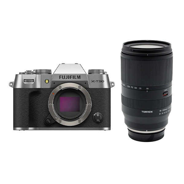FUJIFILM お手軽ミラーレス & TAMRON高倍率ズームセット  X-T50 ボディ [シルバー] + 18-300mm F/3.5-6.3 Di III-A VC VXD