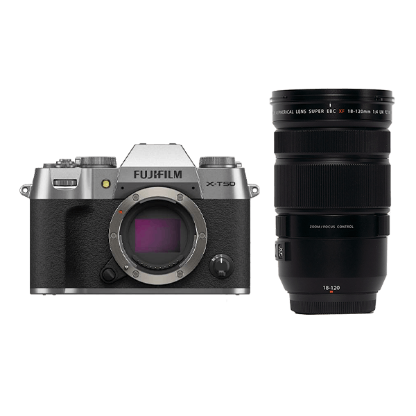 レンタル - FUJIFILM お手軽ミラーレス & 映像制作向けパワーズームセット X-T50 ボディ [シルバー] + XF18-120mmF4  LM PZ WR | カメラと交換レンズのレンタルならGOOPASS（グーパス）【公式】