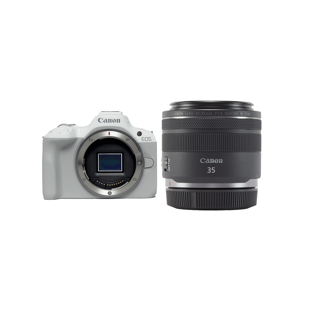 Canon ボケる単焦点デビューセット EOS R50 ボディ [ホワイト] + RF35mm F1.8 マクロ IS STM