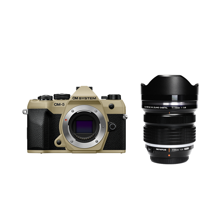 OM SYSTEM OM-5 Mark II [サンドベージュ] + M.ZUIKO DIGITAL ED 7-14mm F2.8 PRO