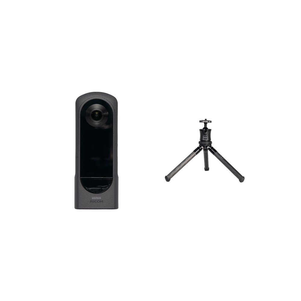 RICOH THETA X & ミニ三脚セット THETA X + GKTBB1 [ブラック]