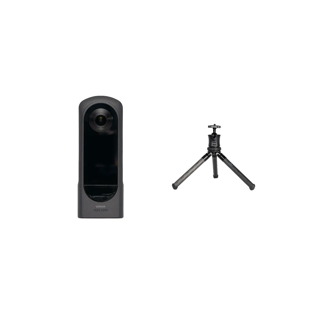 RICOH THETA X & ミニ三脚セット THETA X + GKTBB1 [ブラック]