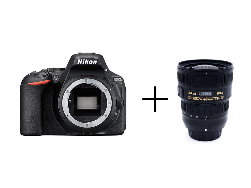 レンタル - Nikon 軽量一眼レフ標準ズームレンズセット D5500 + AF-S
