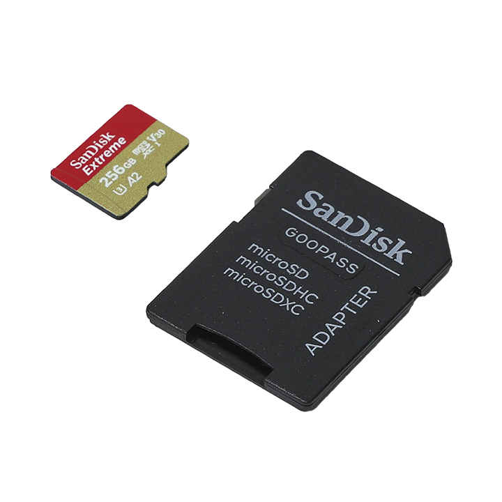 microSDカード（SanDisk 256GB）