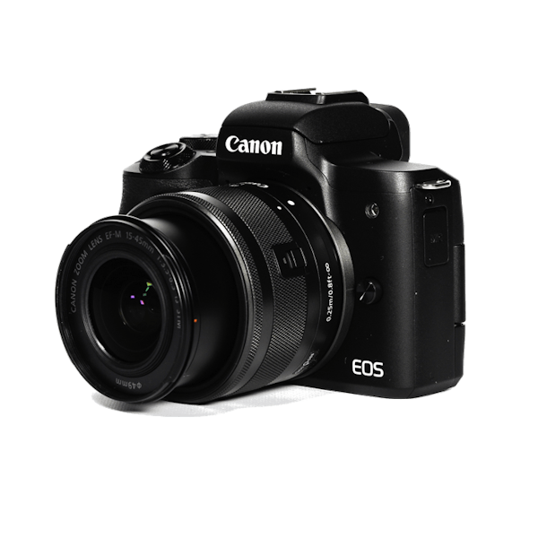 レンタル - Canon(キヤノン)EOS Kiss M2 EF-M15-45 IS STM レンズ