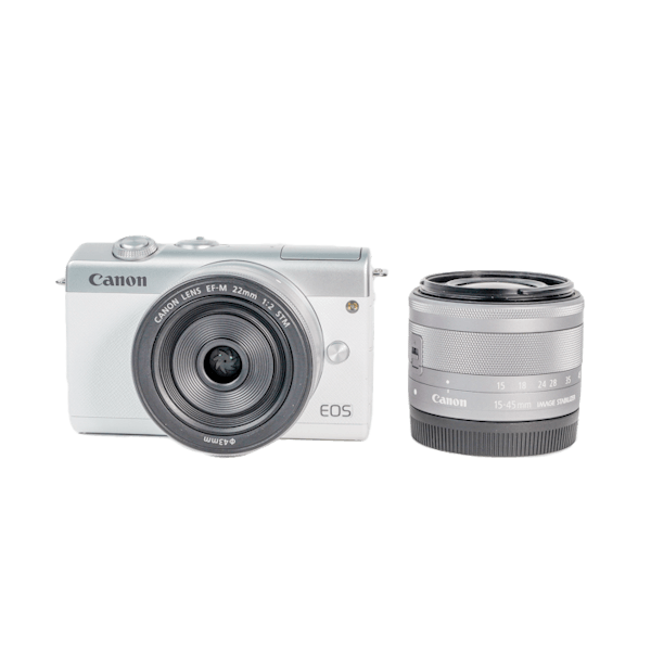 レンタル - Canon(キヤノン)EOS M200 ダブルレンズキット [ホワイト