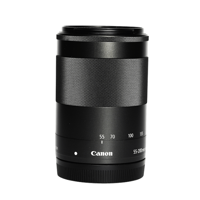 今月購入 新品 Canon キャノン 望遠ズームレンズ EF-M55-200