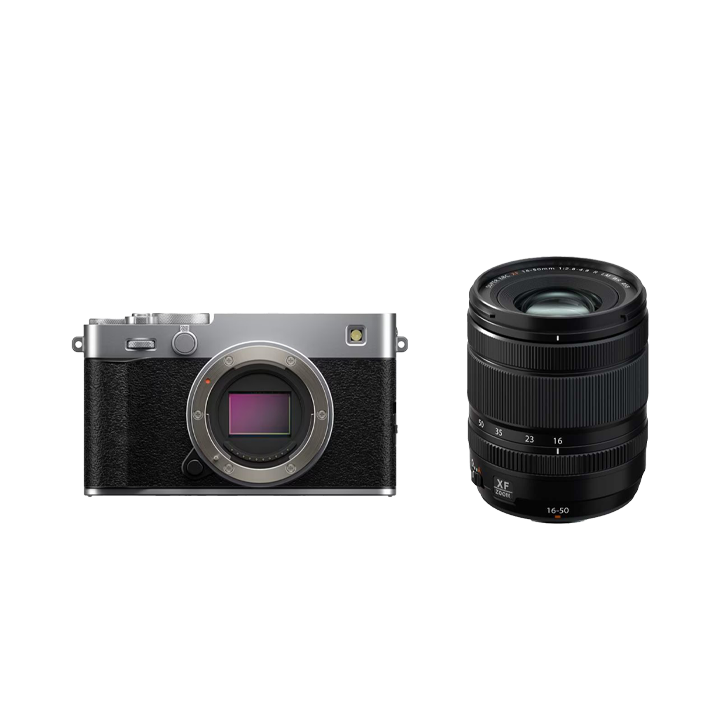 レンタル - FUJIFILM X-E5 ボディ [シルバー] + XF16-50mmF2.8-4.8 R