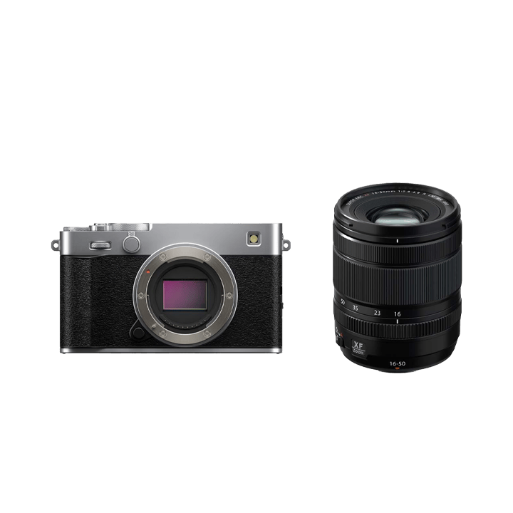 レンタル - FUJIFILM X-E5 ボディ [シルバー] + XF16-50mmF2.8-4.8 R