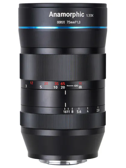 SIRUI 75mm F1.8 1.33X アナモルフィックレンズ SR75-E [ソニーE用]