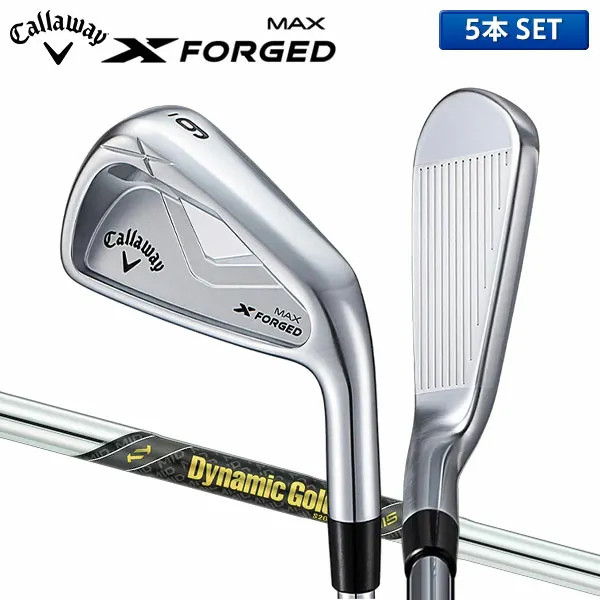 キャロウェイ X FORGED MAX アイアン 5本セット[＃6-P] ダイナミックゴールド MID115 シャフト