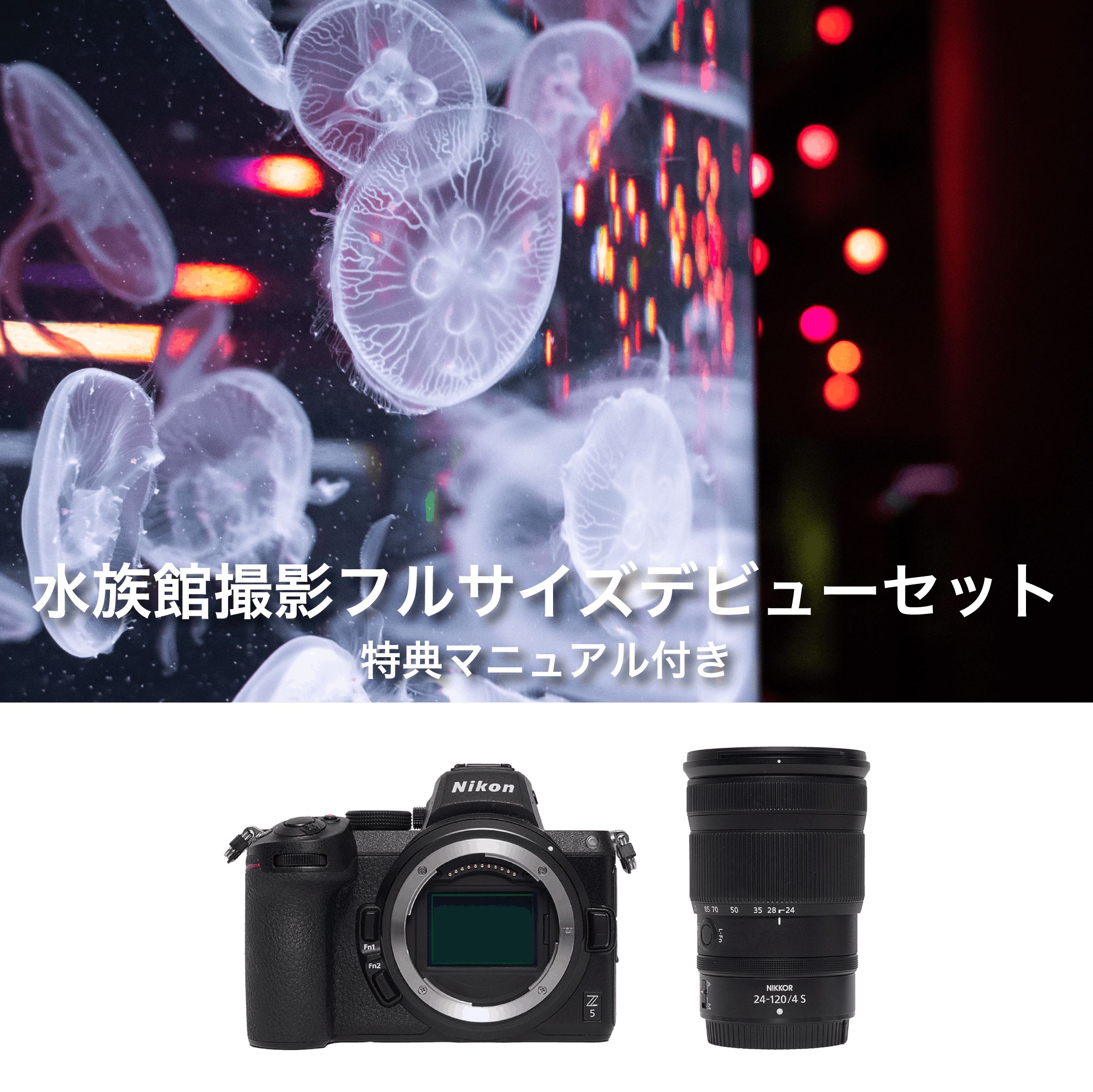 レンタル - Nikon 水族館フルサイズデビューセット(特典マニュアル付き
