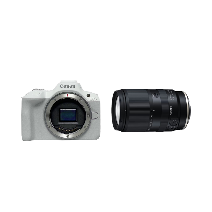 Canon 高倍率ズームレンズセット EOS R50 ボディ [ホワイト] + 18-300mm F/3.5-6.3 Di III-A VC VXD (Model B061) [キヤノンRF用]