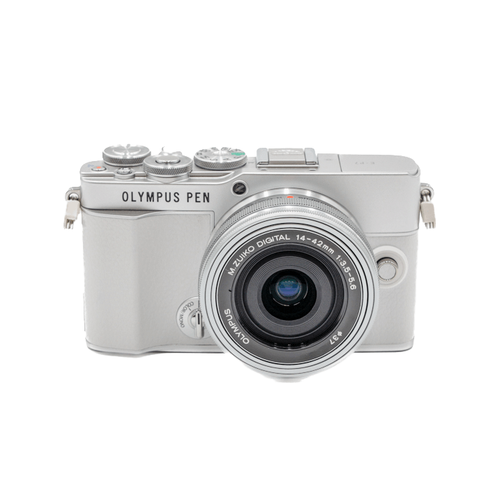 コーフル E-P7 14-42 EZ レンズキット WHITE レンス保護ガラス付き