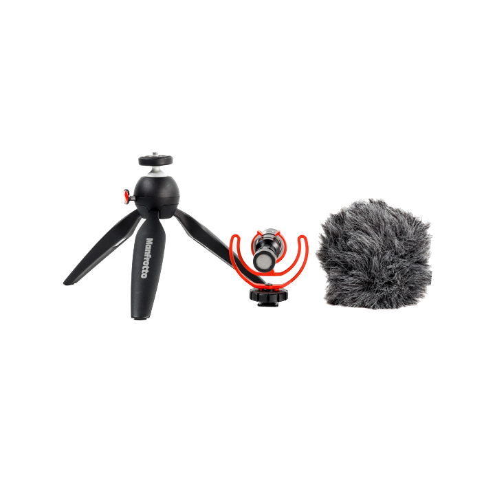Manfrotto - RODE VideoMicro &amp; Manfrotto ミニ三脚 2-1024x1024.png