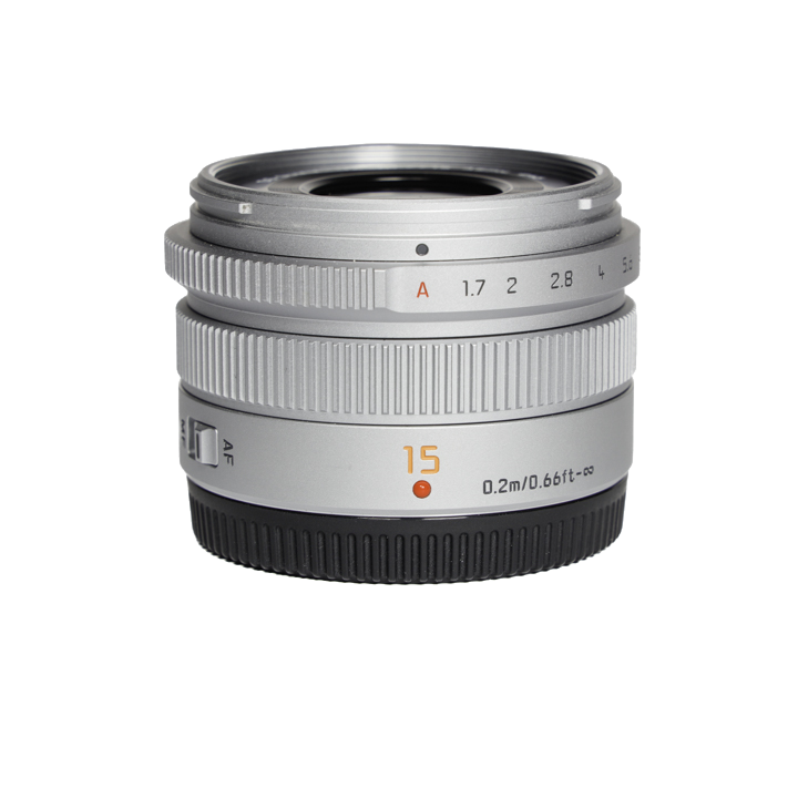 レンタル - Panasonic(パナソニック)LEICA DG SUMMILUX 15mm/F1.7 ASPH. H-X015-S [シルバー] |  カメラと交換レンズのレンタルならGOOPASS（グーパス）【公式】