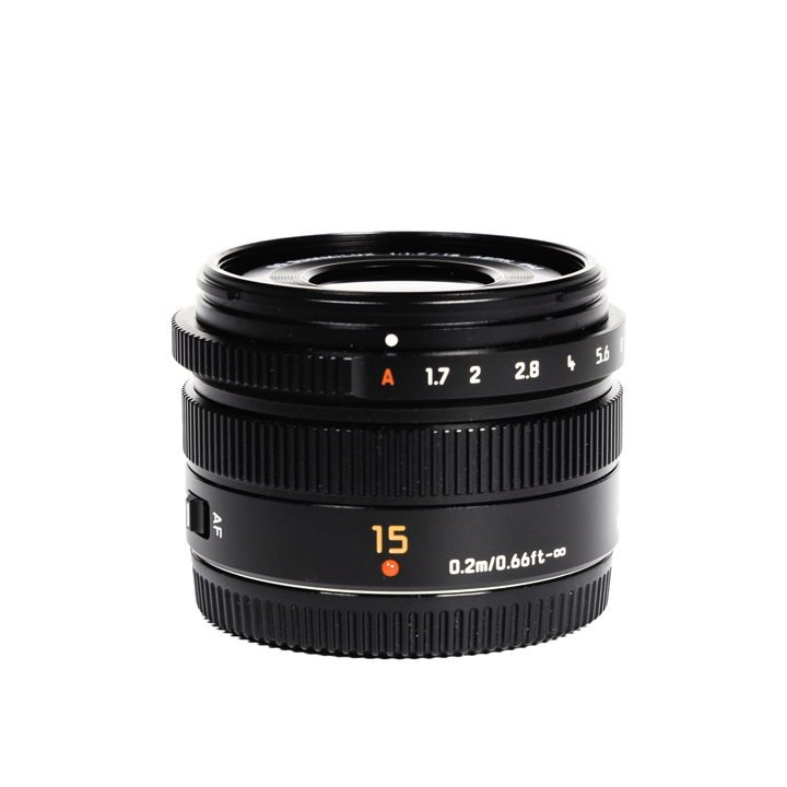レンタル - Panasonic(パナソニック)LEICA DG SUMMILUX 15mm/F1.7 ASPH. H-X015-K [ブラック] |  カメラと交換レンズのレンタルならGOOPASS（グーパス）【公式】