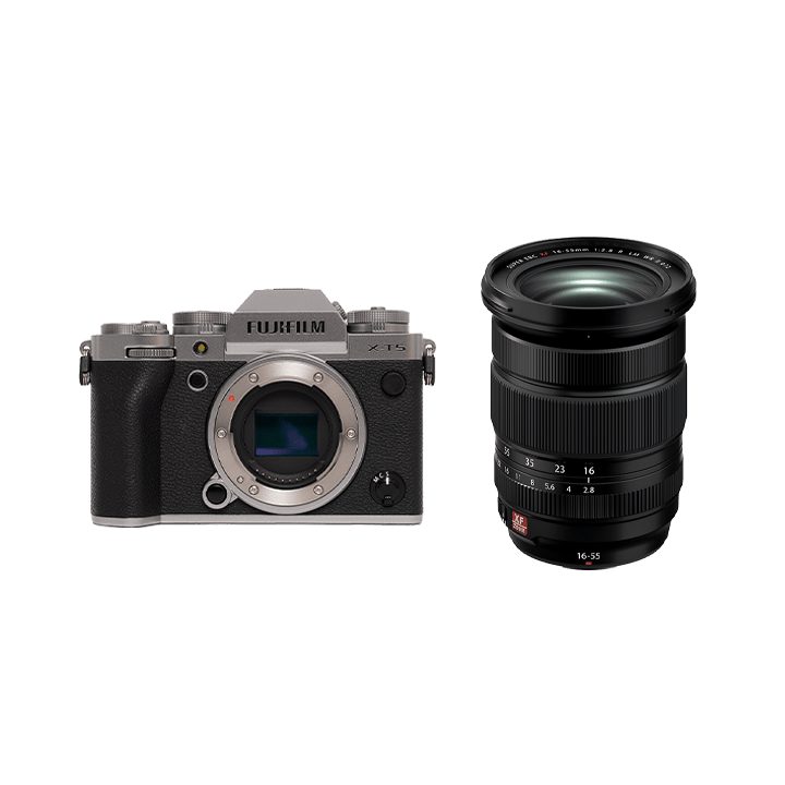 FUJIFILM X-T5 シルバー、XF16-55mm F2.8